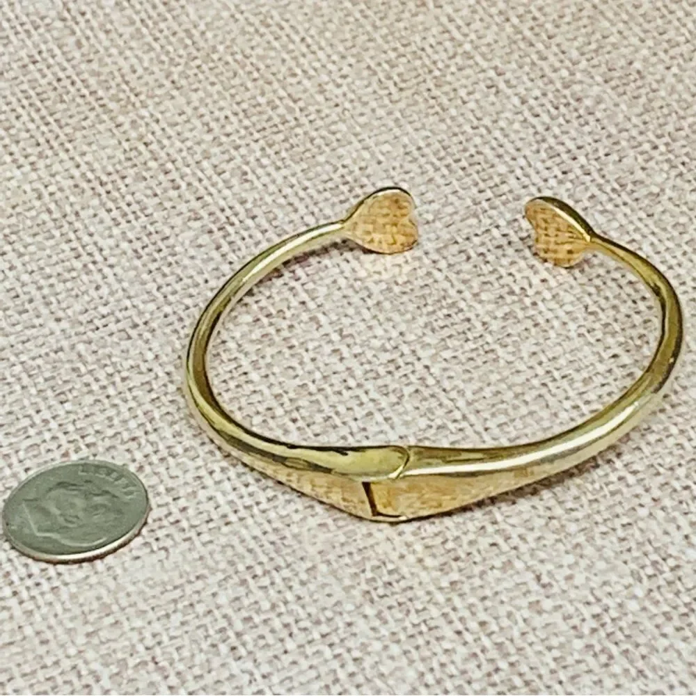 Kate Spade Heart Crystal Gold Hinged Bracelet - Picture 3 of 3